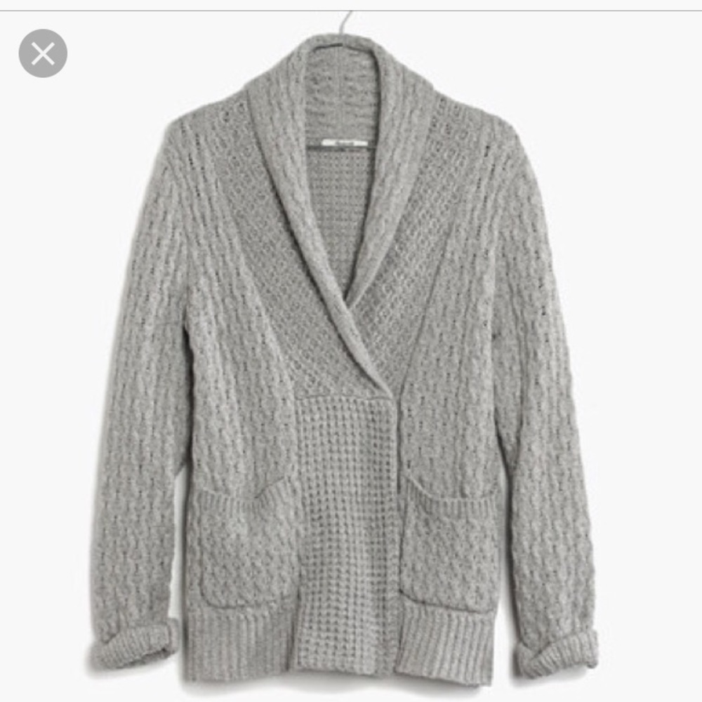 Madewell shawl collar snap cardigan